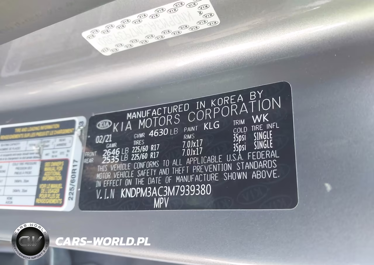 2021 Kia Sportage Lx VIN:KNDPM3AC3M7939380 - 9