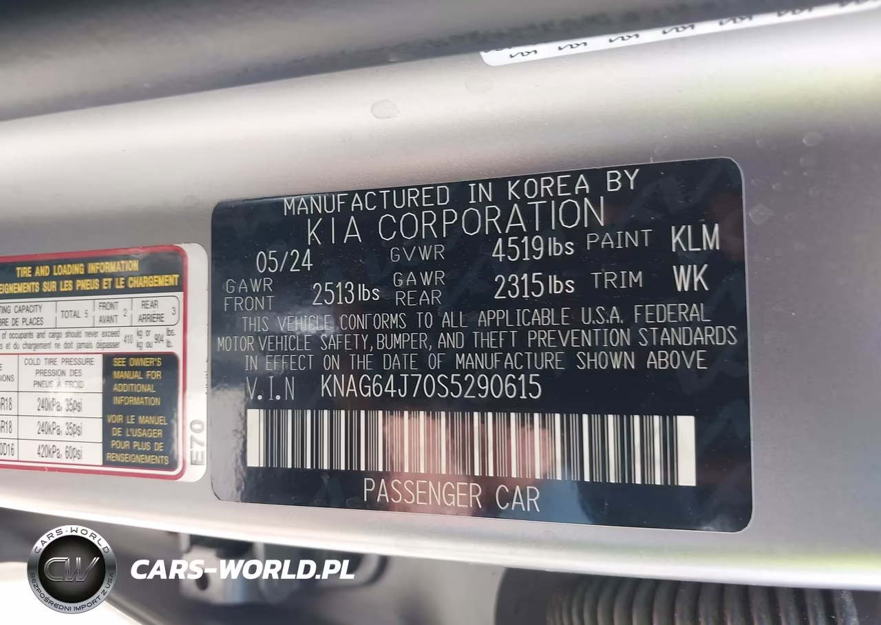 2025 Kia K5 Gt-Line VIN:KNAG64J70S5290615 - 9