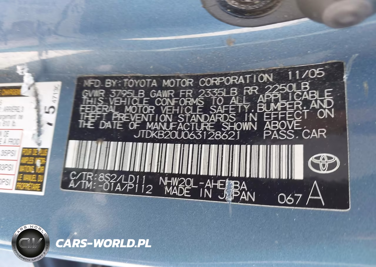 2006 Toyota Prius VIN:JTDKB20U063128621 - 9