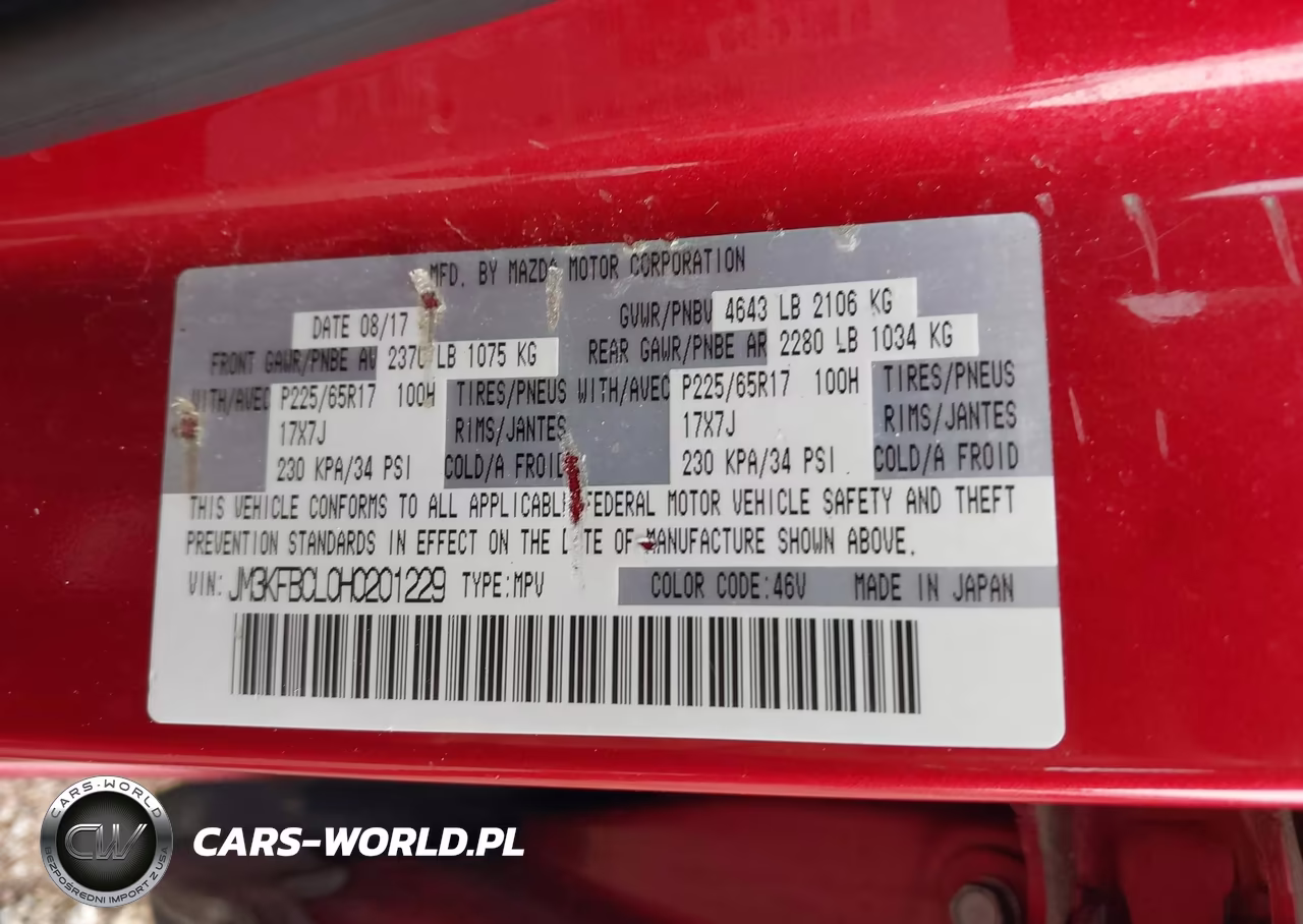 2017 Mazda Cx-5 Touring VIN:JM3KFBCL0H0201229 - 9