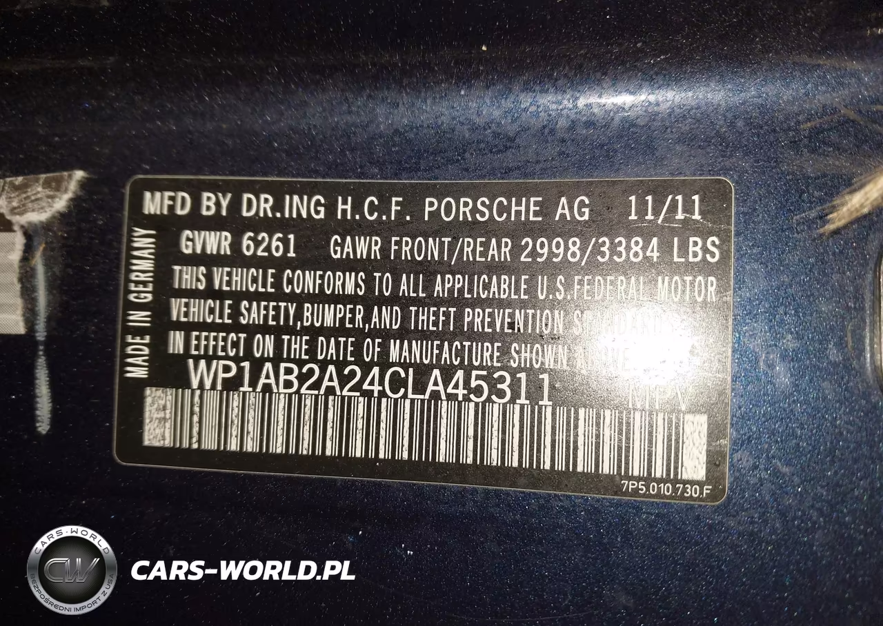 2012 Porsche Cayenne S VIN:WP1AB2A24CLA45311 - 9