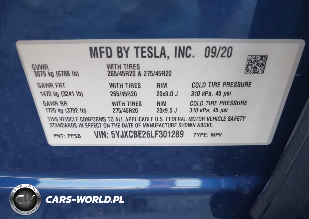 2020 Tesla Model X Long Range Dual Motor All-Wheel Drive-Long Range Plus Dual Motor All-Wheel Drive VIN:5YJXCBE26LF301289 - 9
