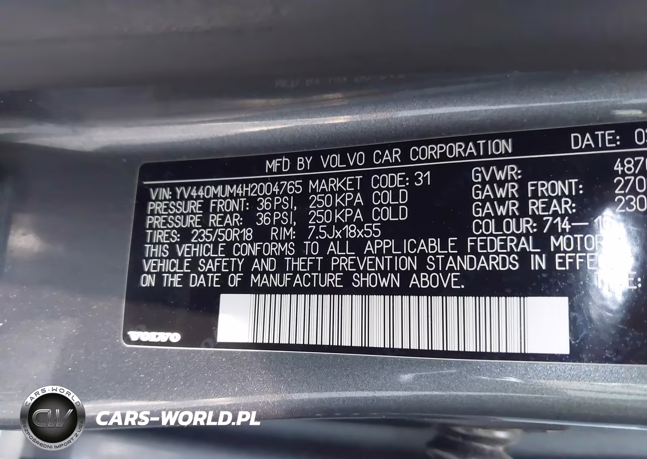 2017 Volvo S60 Cross Country T5 VIN:YV440MUM4H2004765 - 9