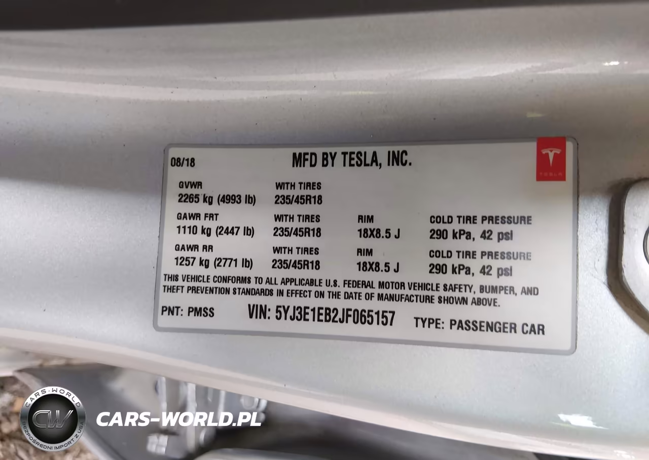 2018 Tesla Model 3 Long Range-Performance VIN:5YJ3E1EB2JF065157 - 9