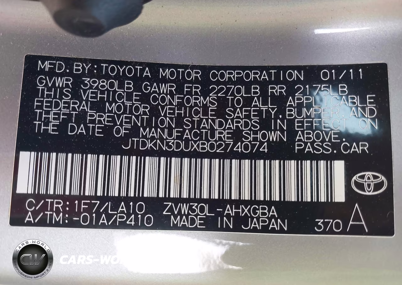 2011 Toyota Prius Four VIN:JTDKN3DUXB0274074 - 9