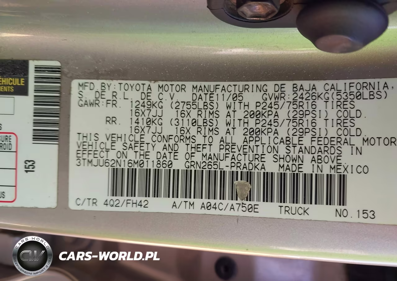 2006 Toyota Tacoma Prerunner V6 VIN:3TMJU62N16M011860 - 9