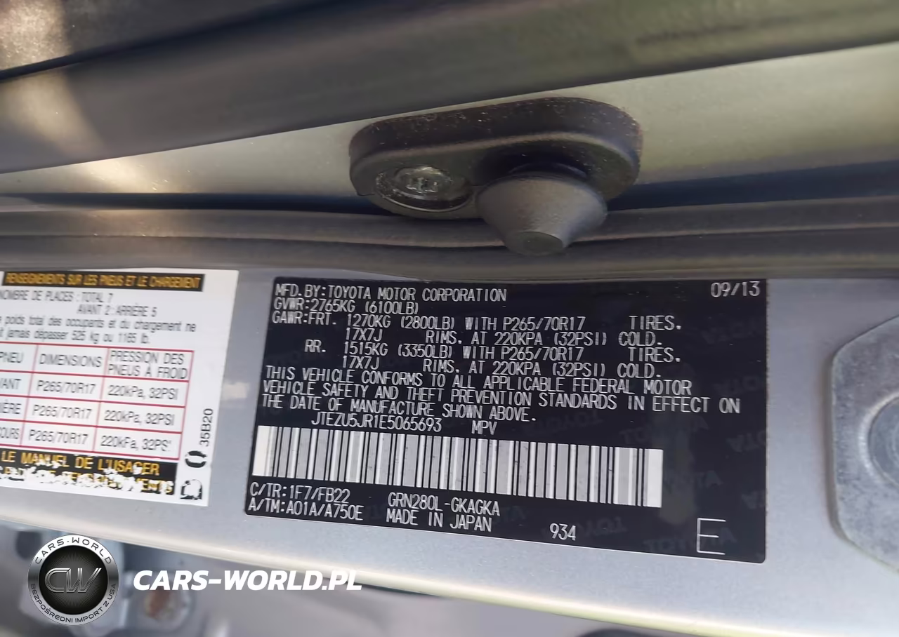 2014 Toyota 4Runner Sr5 VIN:JTEZU5JR1E5065693 - 9