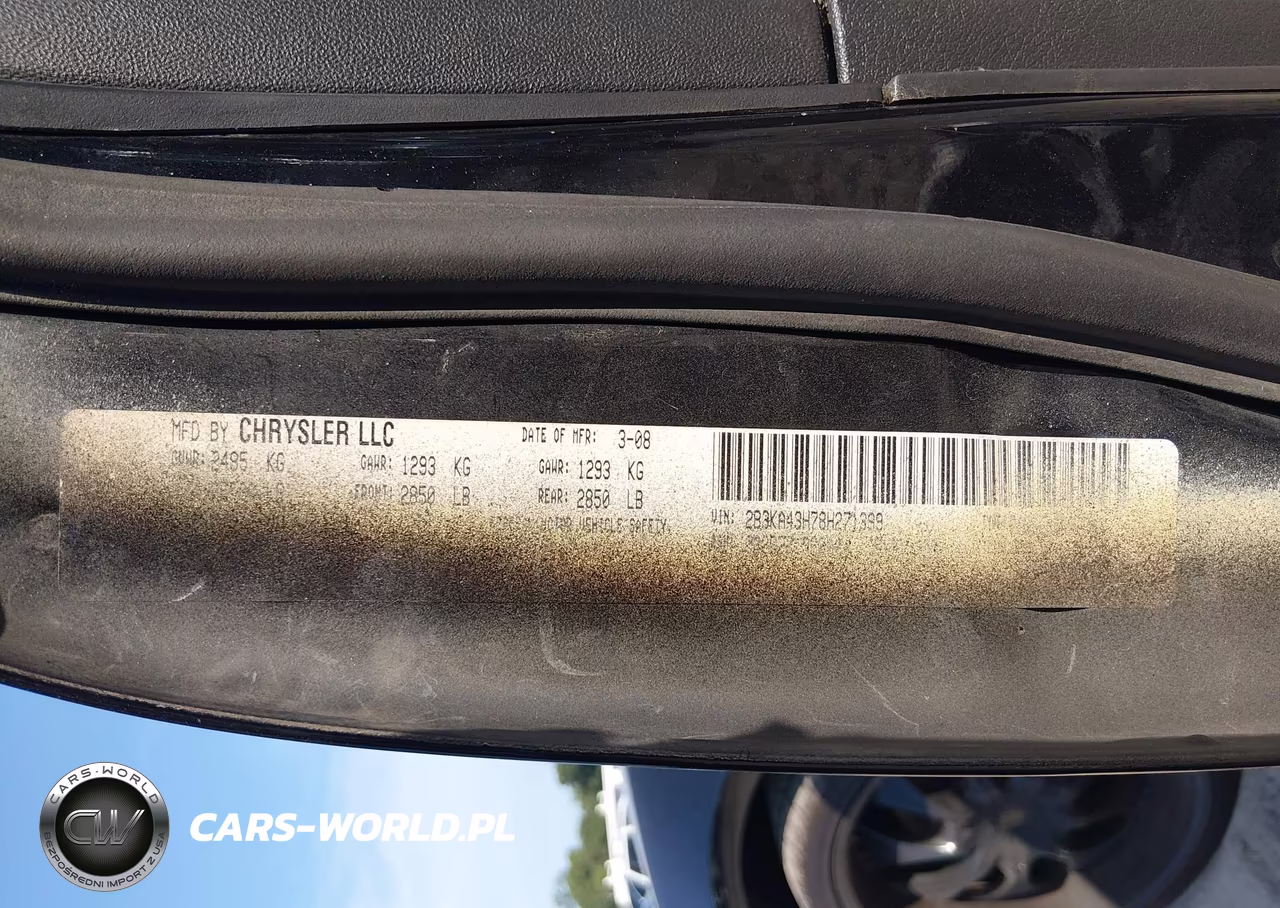 2008 Dodge Charger VIN:2B3KA43H78H271399 - 9