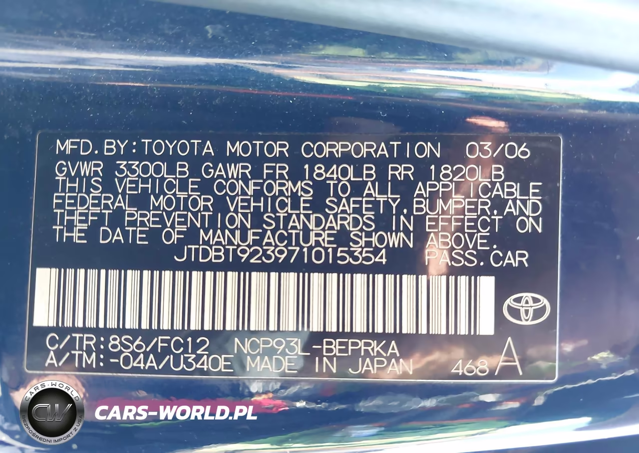 2007 Toyota Yaris VIN:JTDBT923971015354 - 9