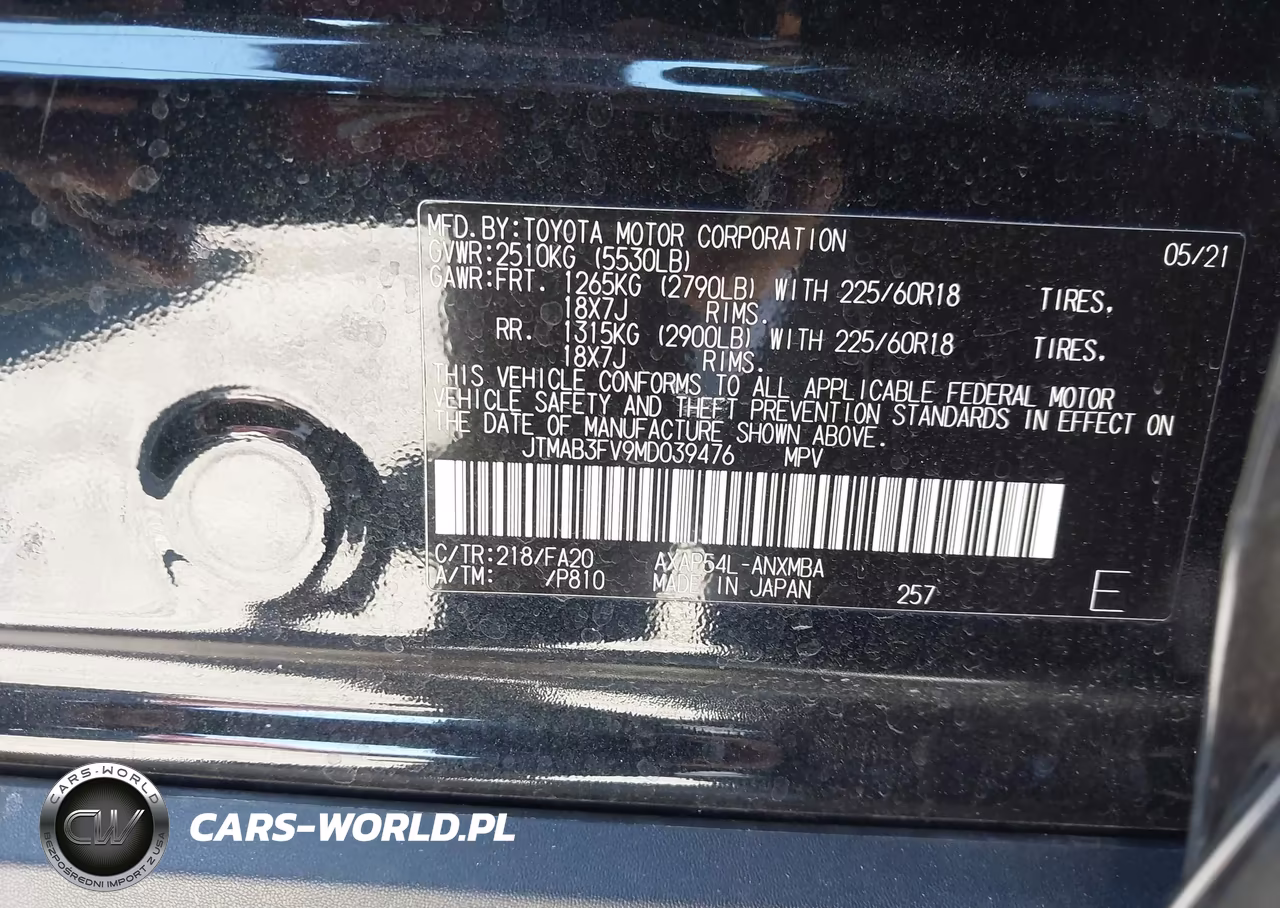2021 Toyota Rav4 Prime Se VIN:JTMAB3FV9MD039476 - 9
