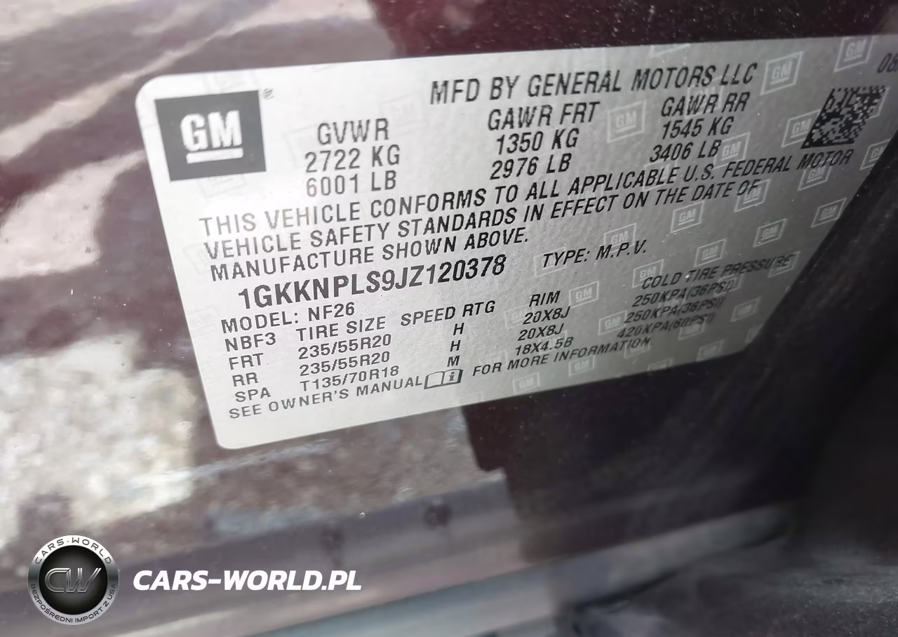 2018 GMC Acadia Denali VIN:1GKKNPLS9JZ120378 - 9