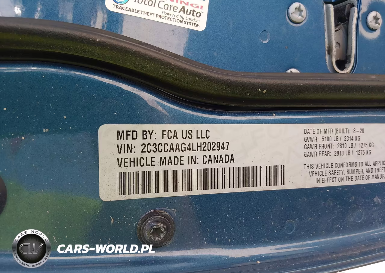 2020 Chrysler 300 Touring VIN:2C3CCAAG4LH202947 - 9