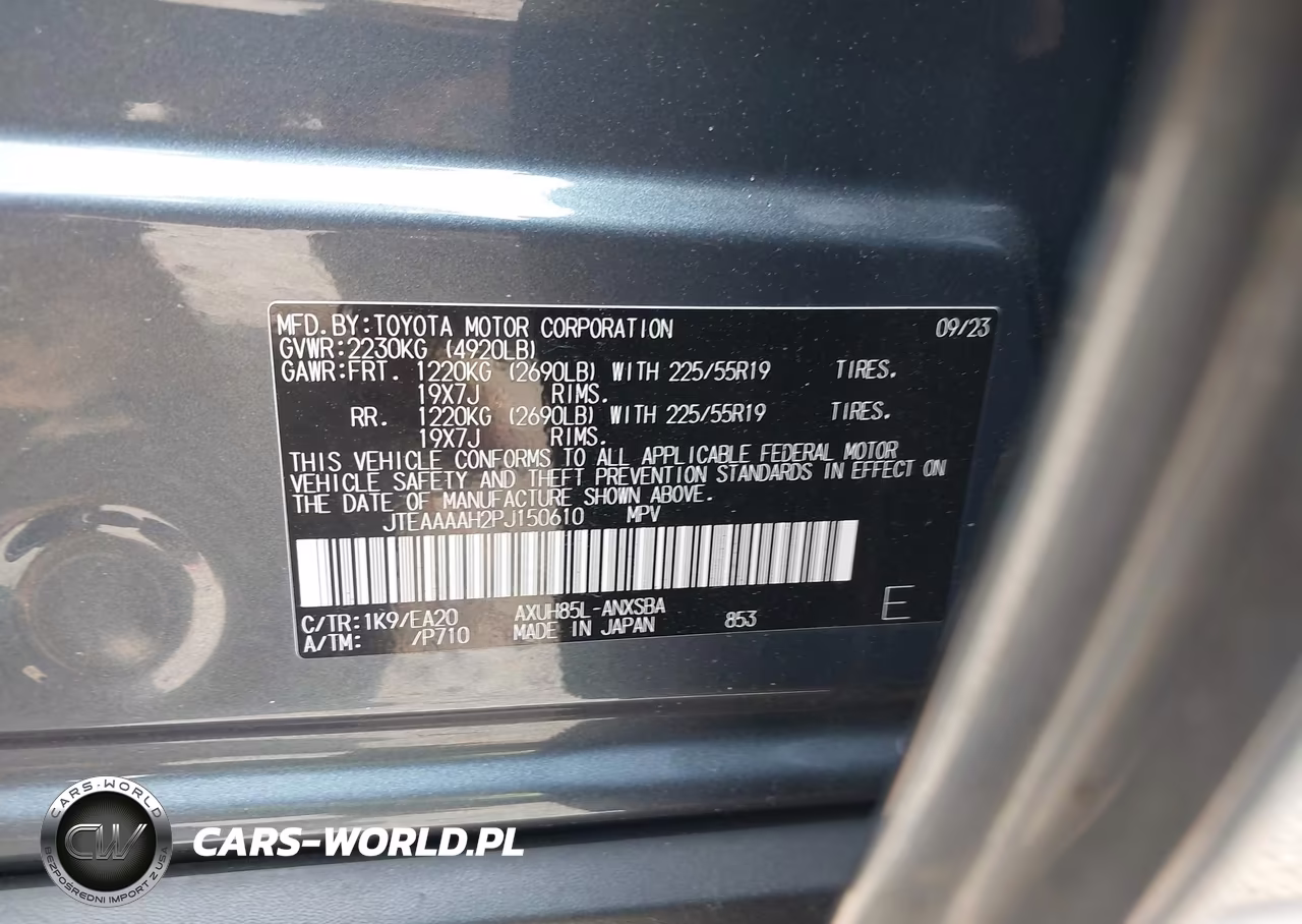 2023 Toyota Venza Limited VIN:JTEAAAAH2PJ150610 - 9