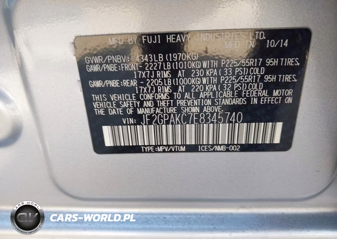 2014 Subaru Xv Crosstrek 2.0I Limited VIN:JF2GPAKC7E8345740 - 9