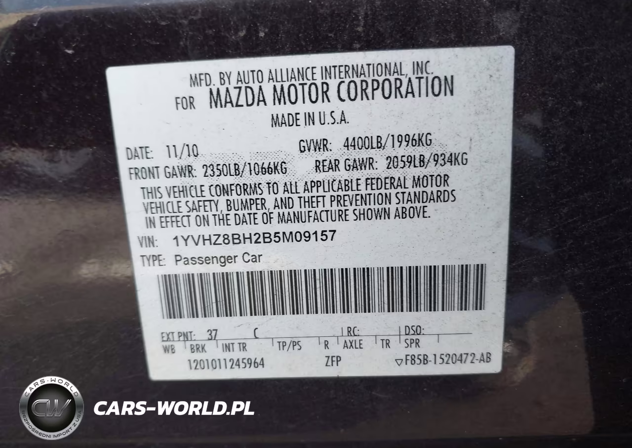 2011 Mazda Mazda6 I Sport VIN:1YVHZ8BH2B5M09157 - 9