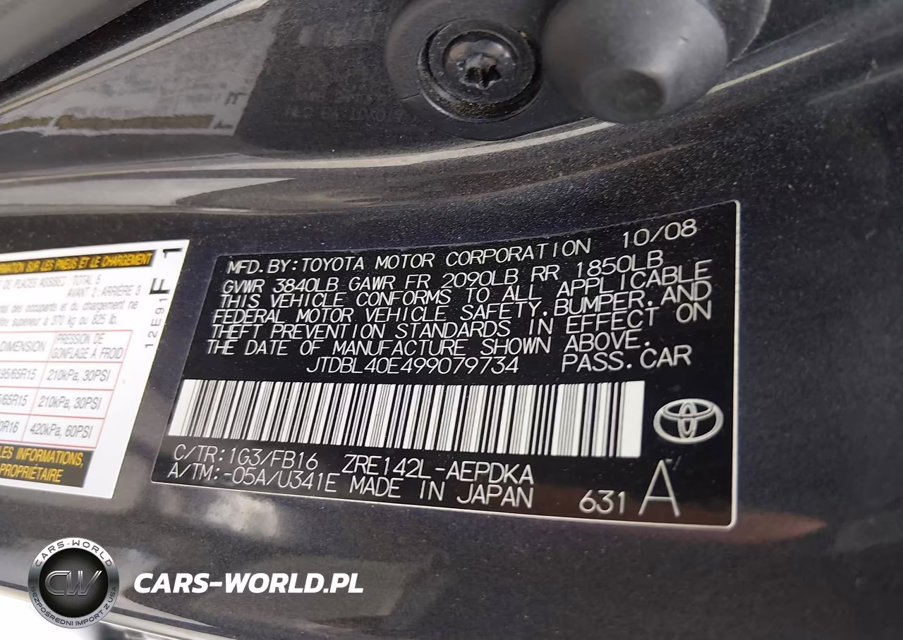 2009 Toyota Corolla Le VIN:JTDBL40E499079734 - 9
