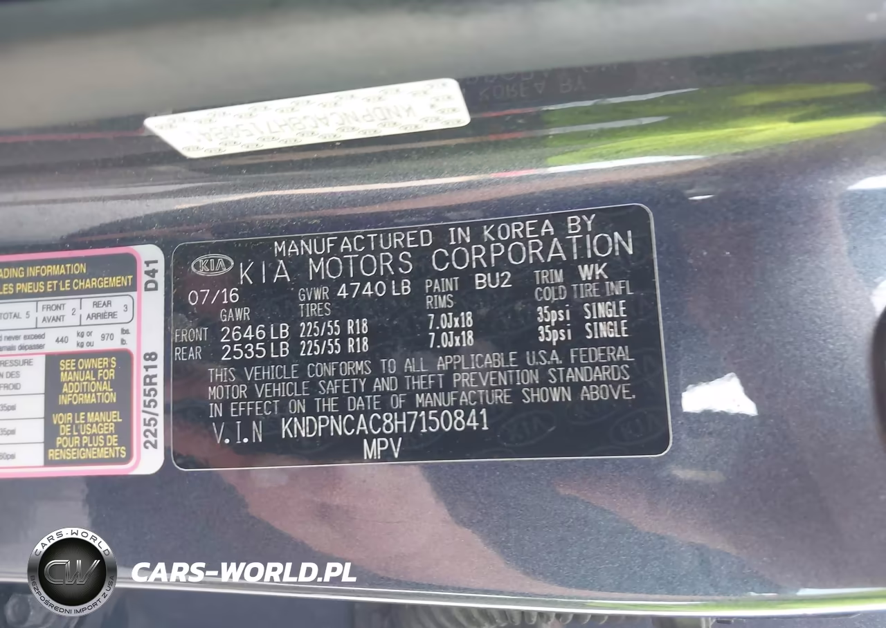 2017 Kia Sportage Ex VIN:KNDPNCAC8H7150841 - 9