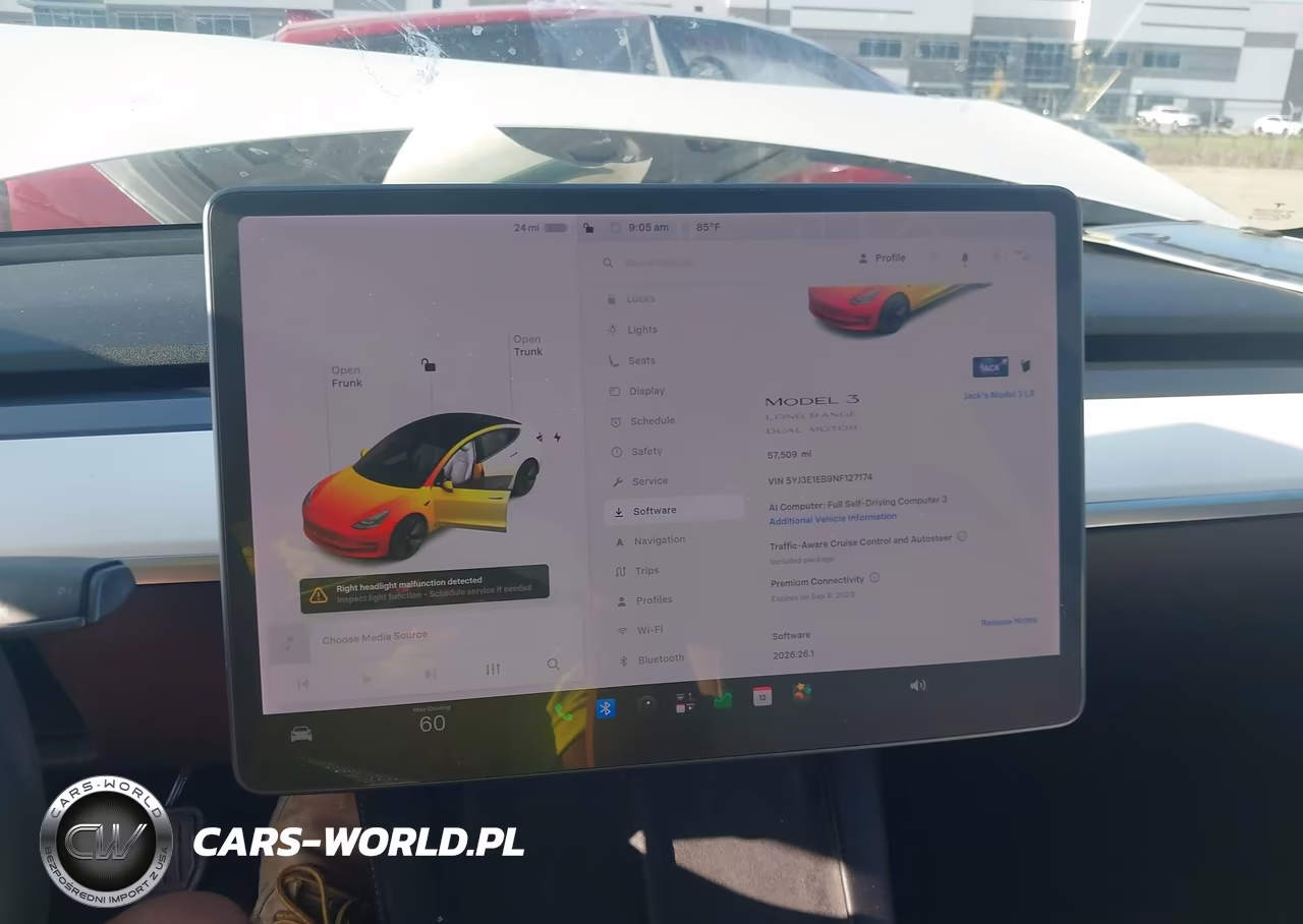 2022 Tesla Model 3 Long Range Dual Motor All-Wheel Drive VIN:5YJ3E1EB9NF127174 - 7