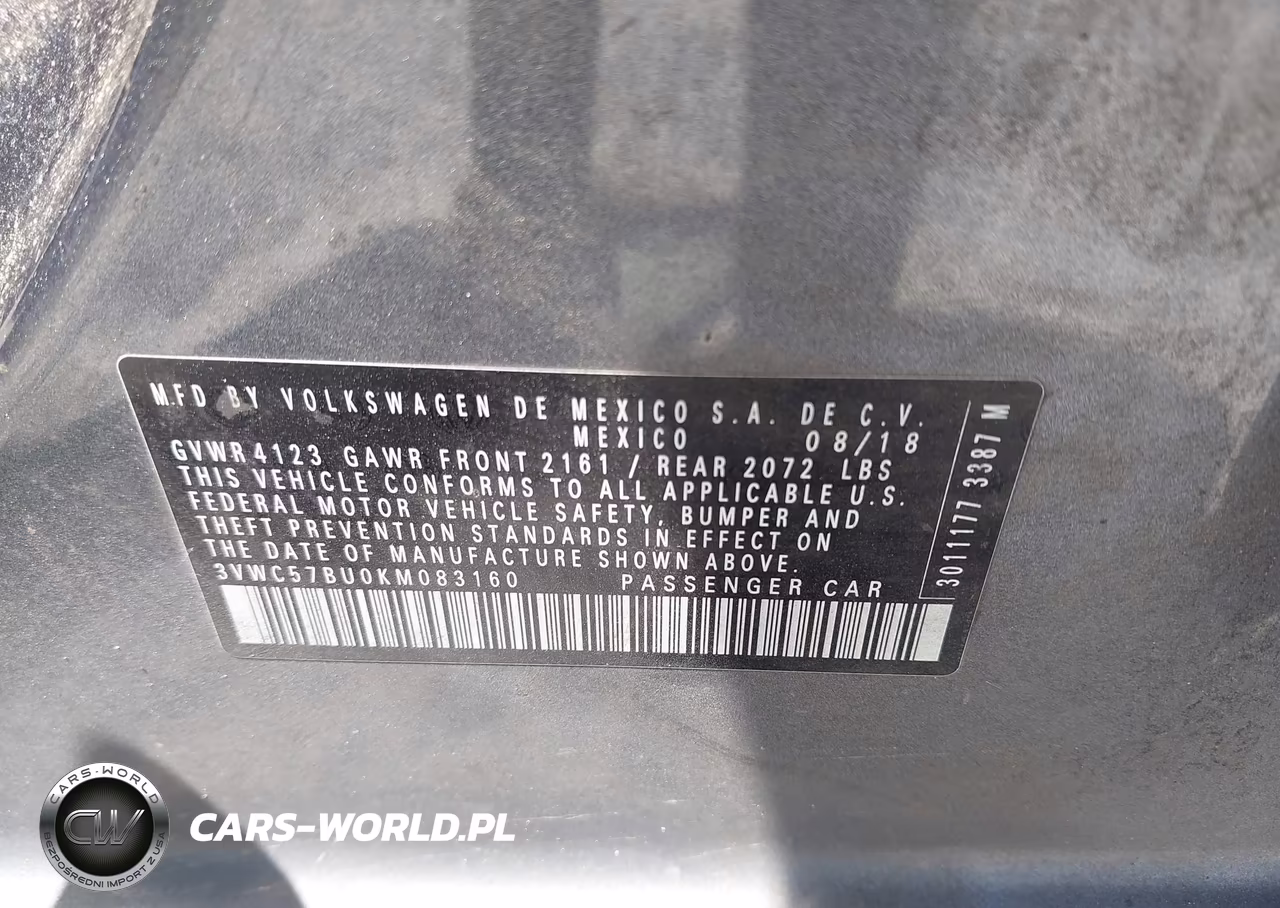 2019 Volkswagen Jetta 1.4T R-Line-1.4T S-1.4T Se VIN:3VWC57BU0KM083160 - 9