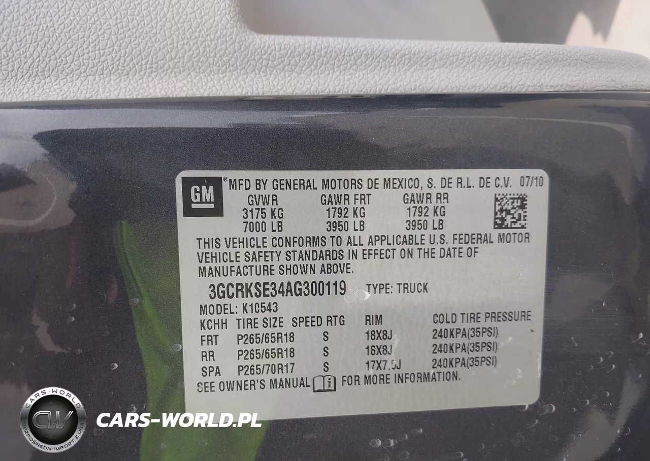 2010 Chevrolet Silverado 1500 Lt VIN:3GCRKSE34AG300119 - 9