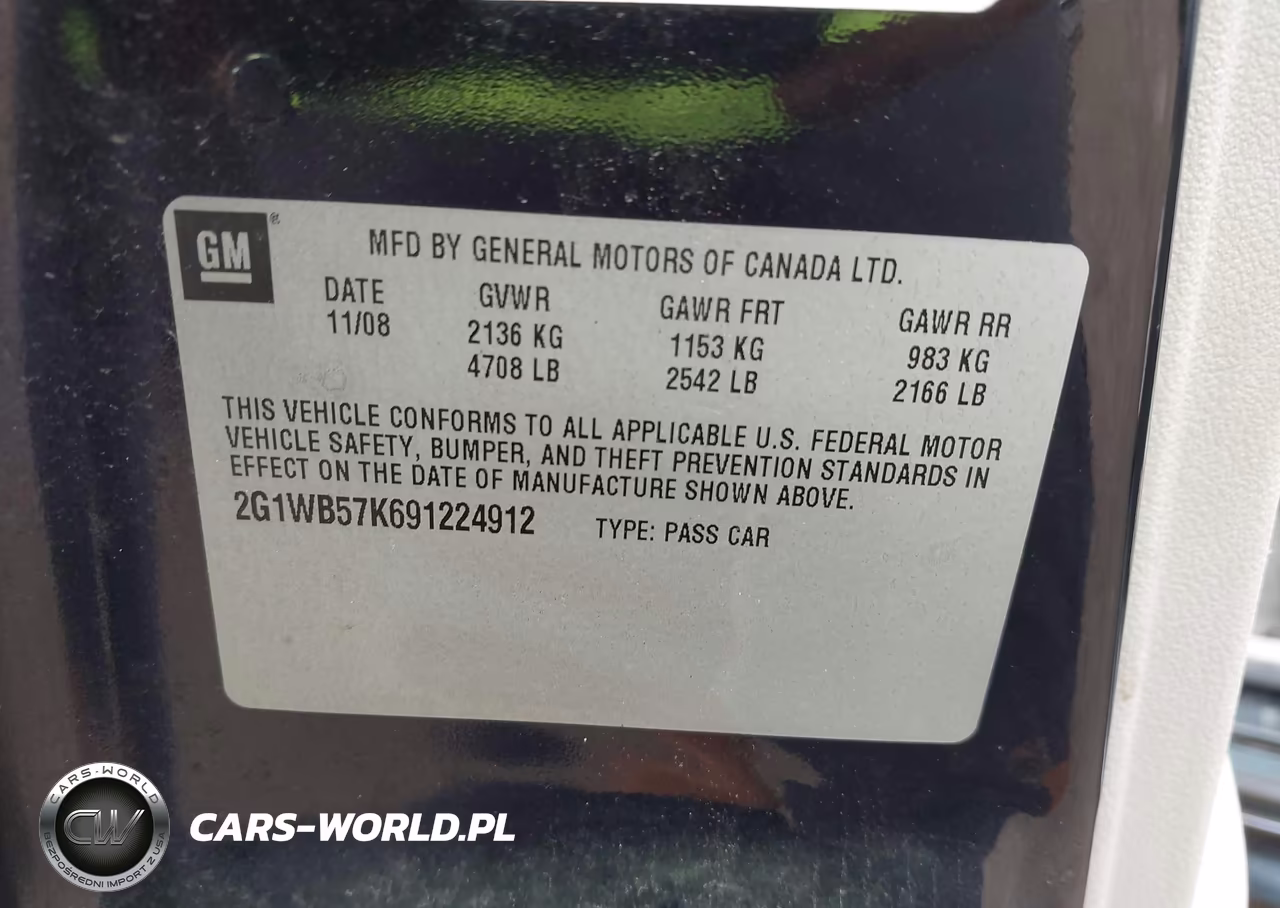 2009 Chevrolet Impala Ls VIN:2G1WB57K691224912 - 9