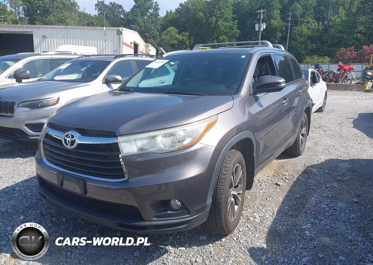 2016 Toyota Highlander Xle V6 VIN:5TDJKRFH4GS272588 - 2