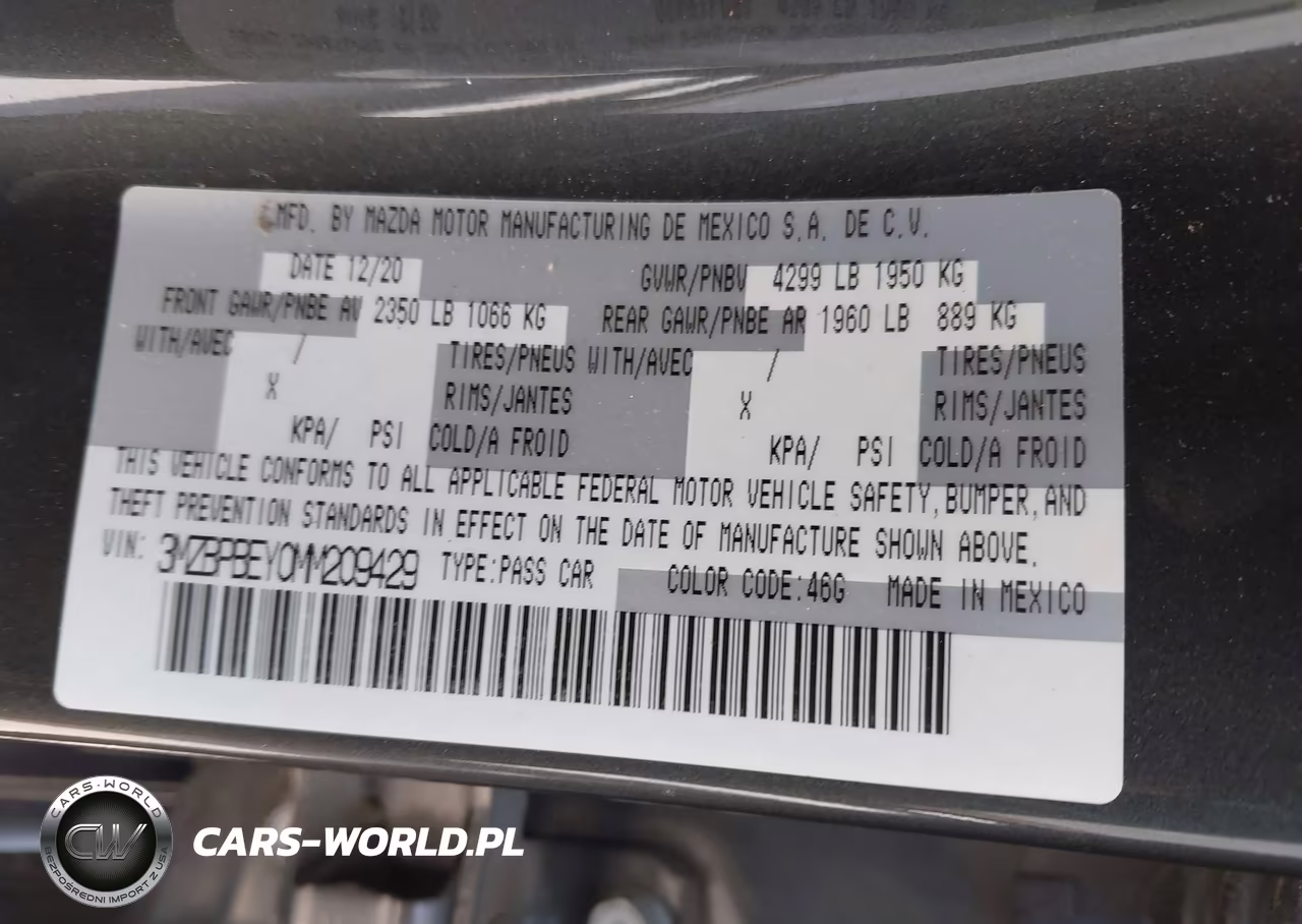 2021 Mazda Mazda3 2.5 Turbo Premium Plus VIN:3MZBPBEY0MM209429 - 9