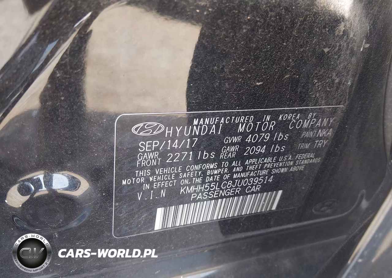 2018 Hyundai Elantra Gt Sport VIN:KMHH55LC8JU039514 - 9