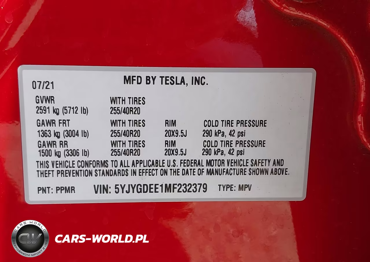 2021 Tesla Model Y Long Range Dual Motor All-Wheel Drive VIN:5YJYGDEE1MF232379 - 9