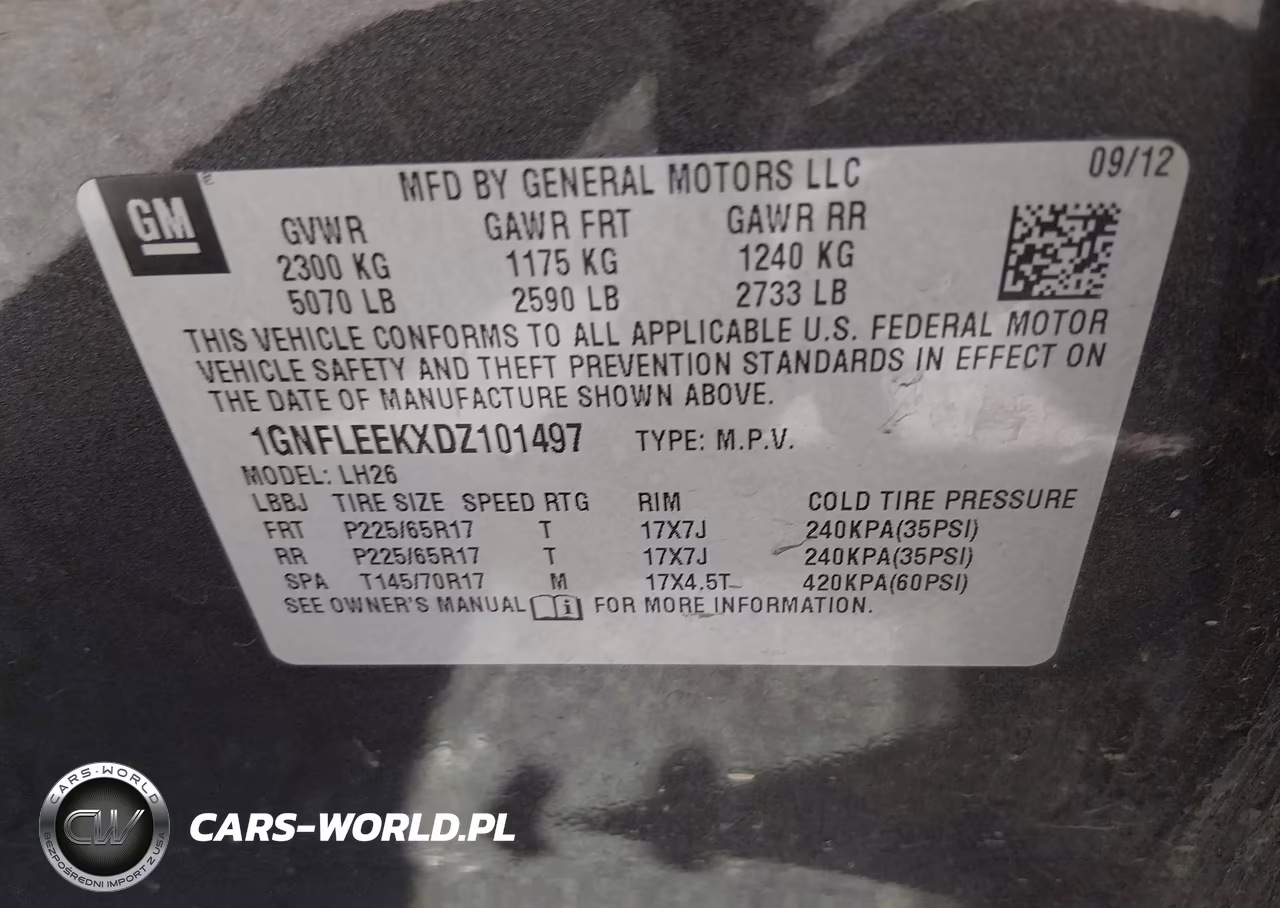 2013 Chevrolet Equinox Lt VIN:1GNFLEEKXDZ101497 - 9