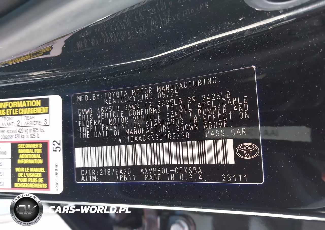 2025 Toyota Camry Se VIN:4T1DAACKXSU162730 - 9