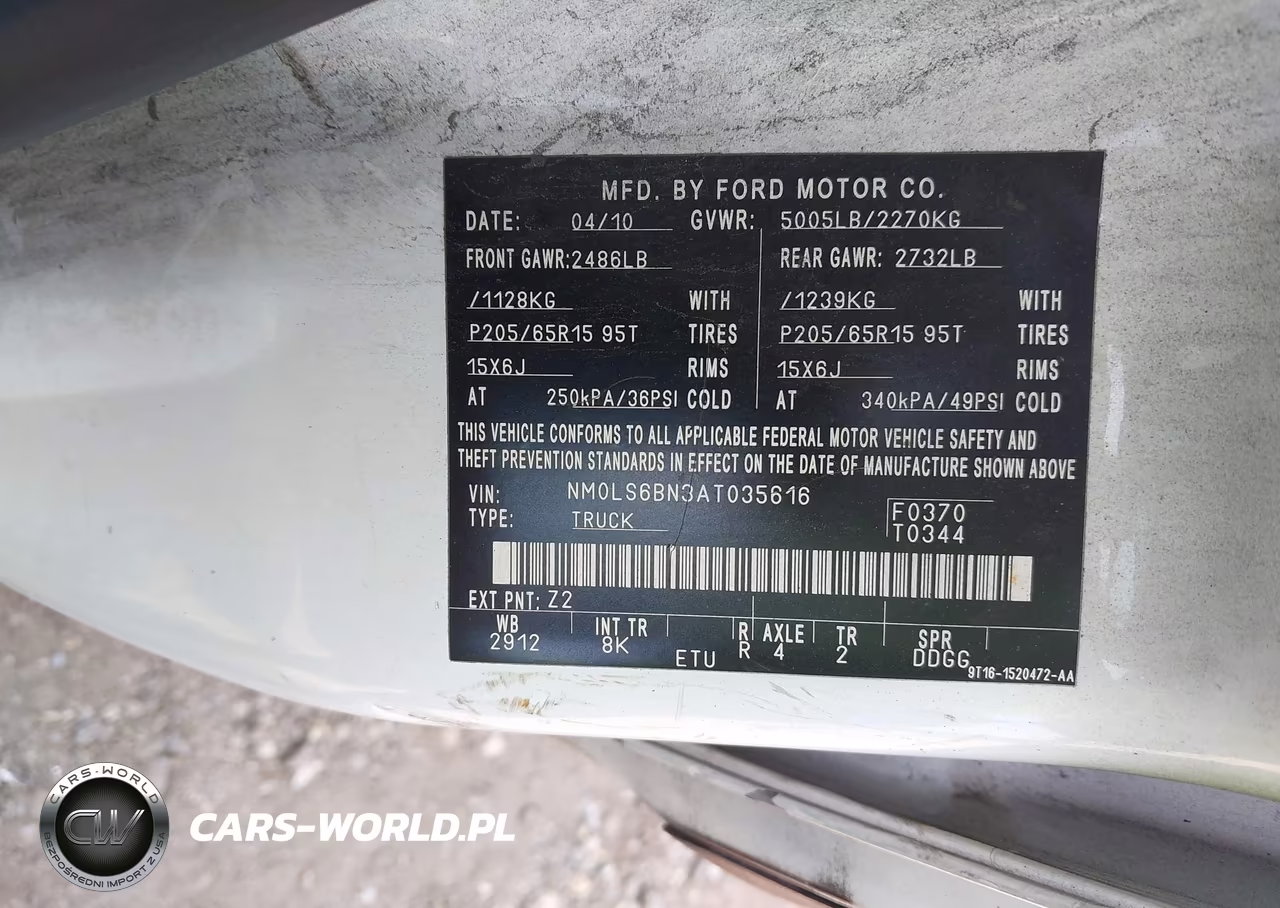 2010 Ford Transit Connect Xlt VIN:NM0LS6BN3AT035616 - 9