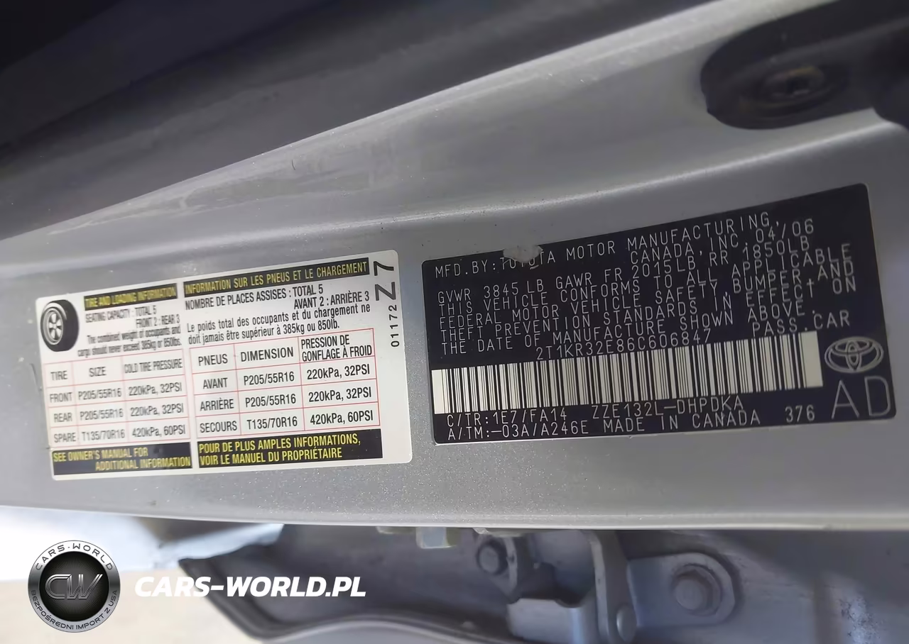 2006 Toyota Matrix VIN:2T1KR32E86C606847 - 9