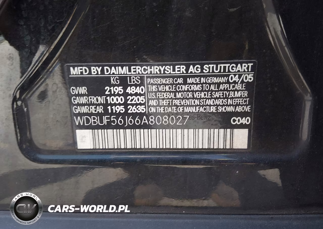 2006 Mercedes-Benz E 350 VIN:WDBUF56J66A808027 - 9