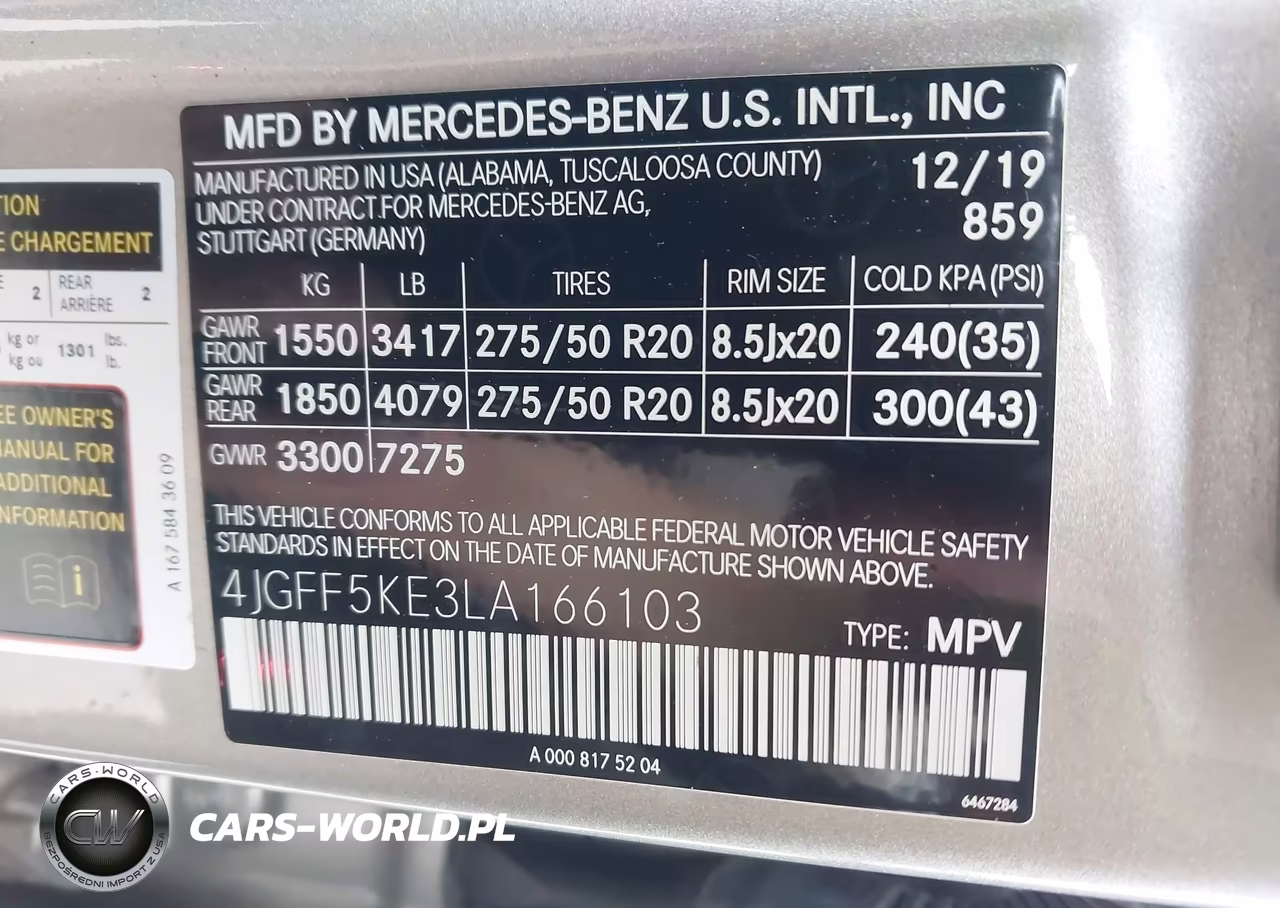 2020 Mercedes-Benz Gls 450 4Matic VIN:4JGFF5KE3LA166103 - 9
