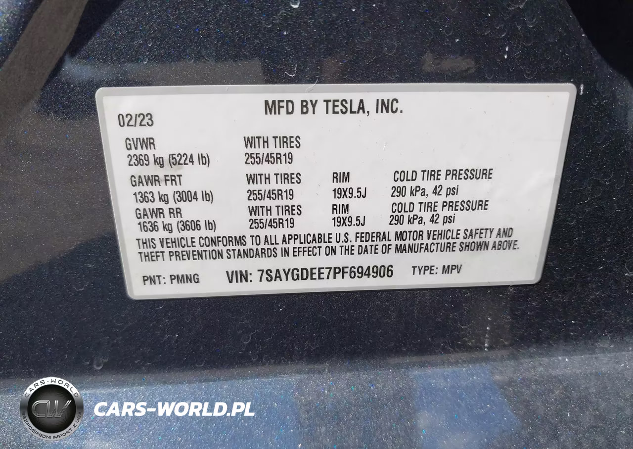 2023 Tesla Model Y Awd-Long Range Dual Motor All-Wheel Drive VIN:7SAYGDEE7PF694906 - 9