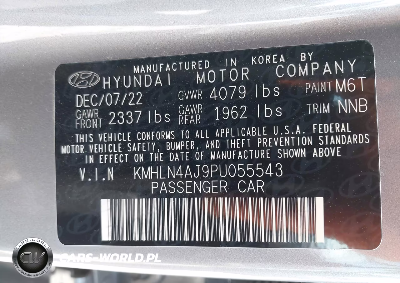 2023 Hyundai Elantra Hybrid Limited VIN:KMHLN4AJ9PU055543 - 9