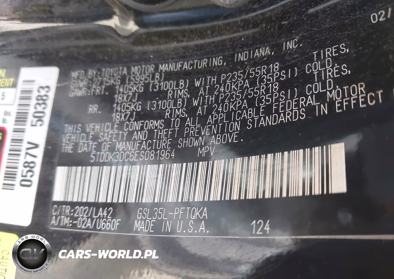 2014 Toyota Sienna Xle-Limited VIN:5TDDK3DC6ES081964 - 9