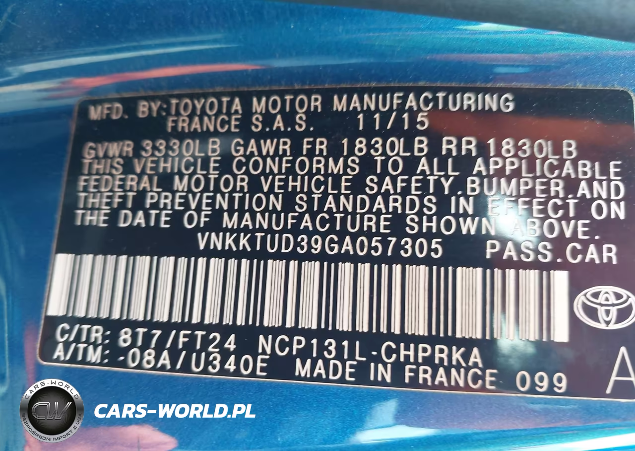 2016 Toyota Yaris Se VIN:VNKKTUD39GA057305 - 9