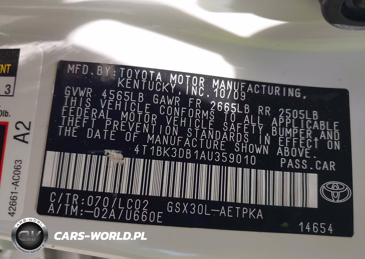 2010 Toyota Avalon Limited VIN:4T1BK3DB1AU359010 - 9