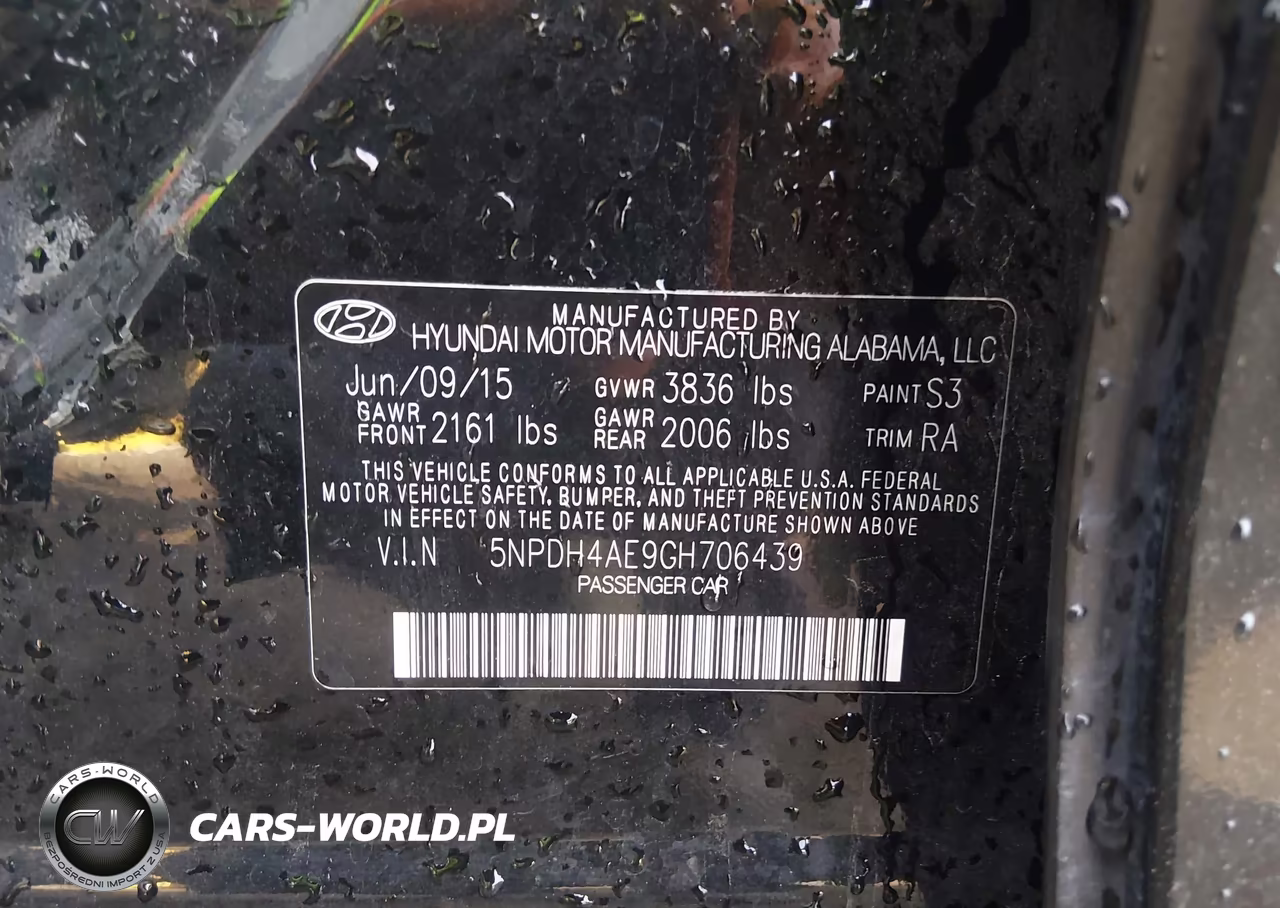 2016 Hyundai Elantra Se VIN:5NPDH4AE9GH706439 - 9