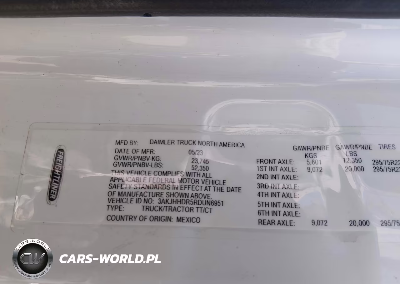 2024 Freightliner New Cascadia 126 VIN:3AKJHHDR5RDUN6951 - 9