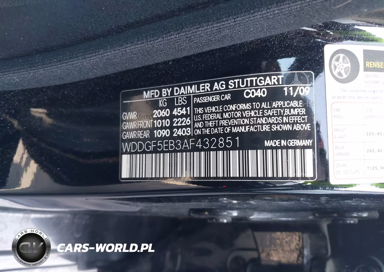 2010 Mercedes-Benz C 300 Sport VIN:WDDGF5EB3AF432851 - 9