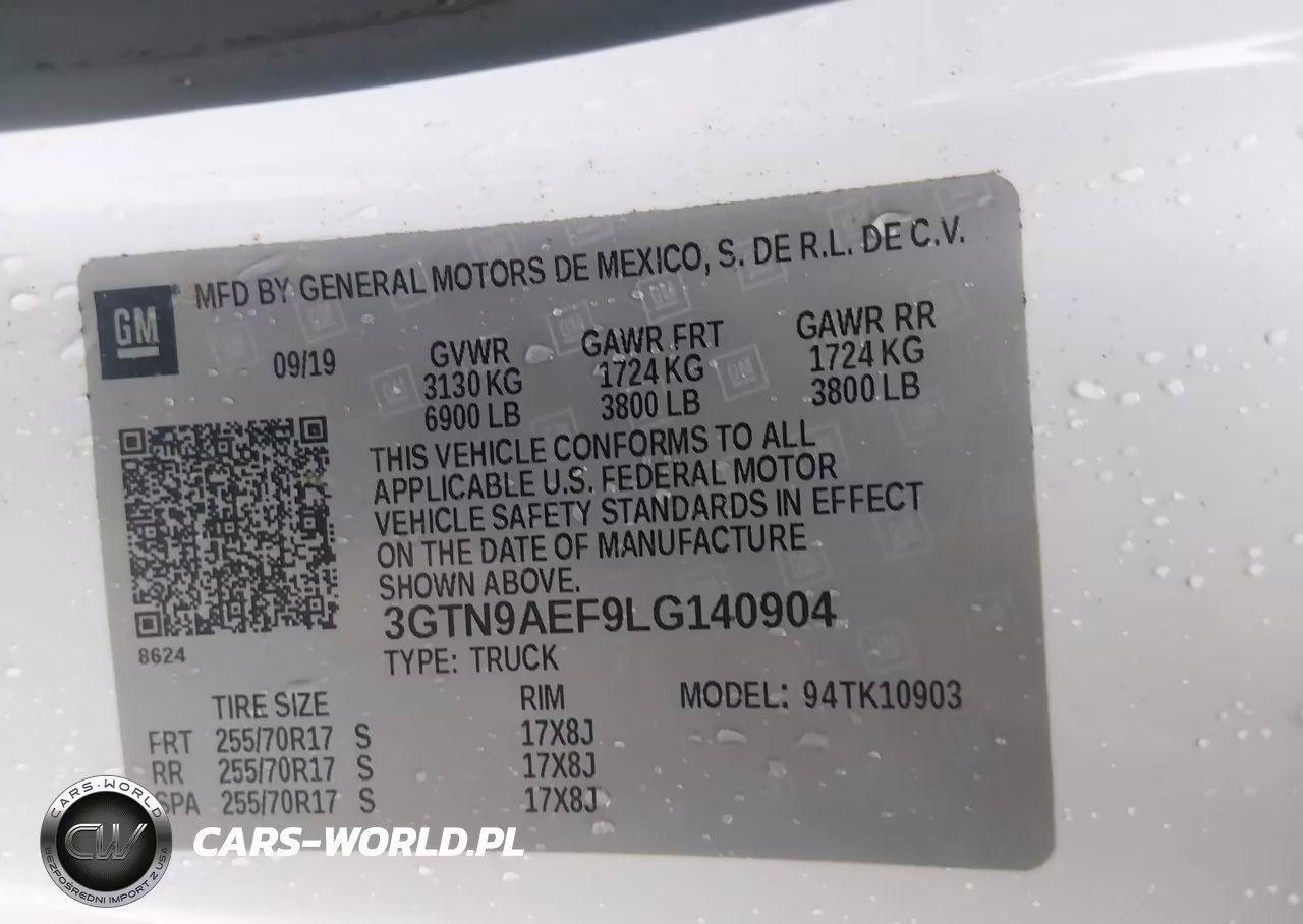 2020 GMC Sierra 1500 4Wd Long Box VIN:3GTN9AEF9LG140904 - 9