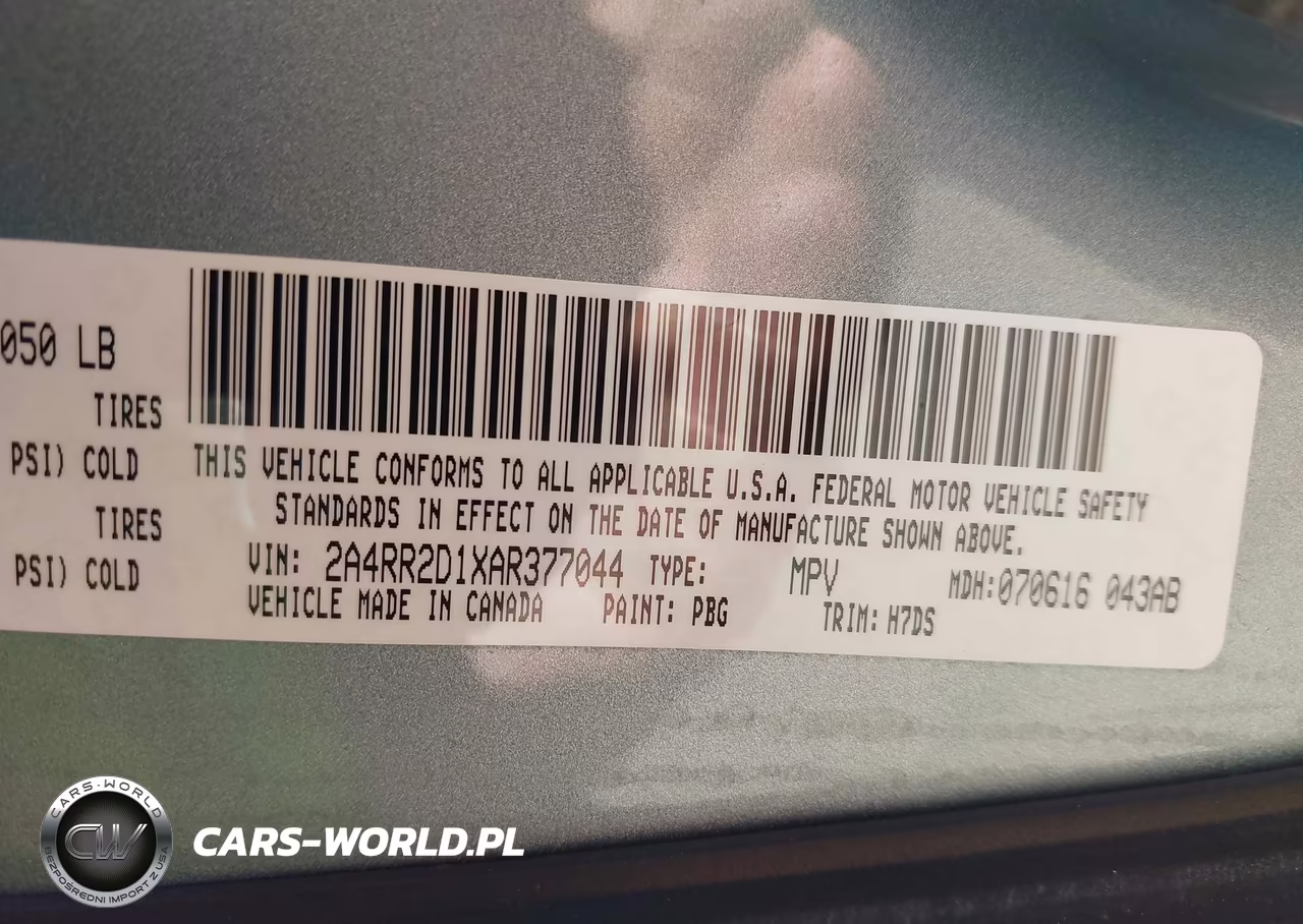2010 Chrysler Town & Country New Lx VIN:2A4RR2D1XAR377044 - 9