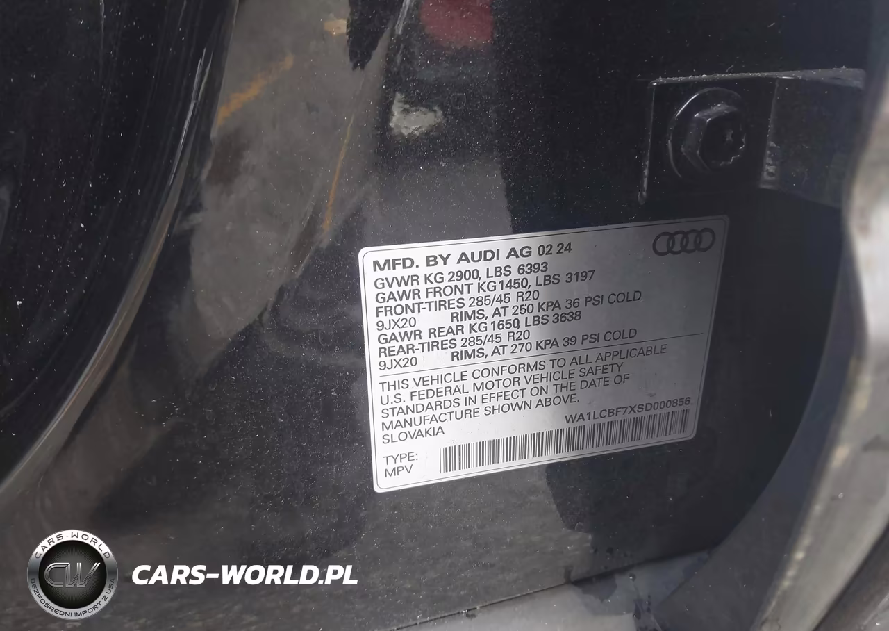 2025 Audi Q7 Premium Plus 45 Tfsi Quattro Tiptronic VIN:WA1LCBF7XSD000856 - 9