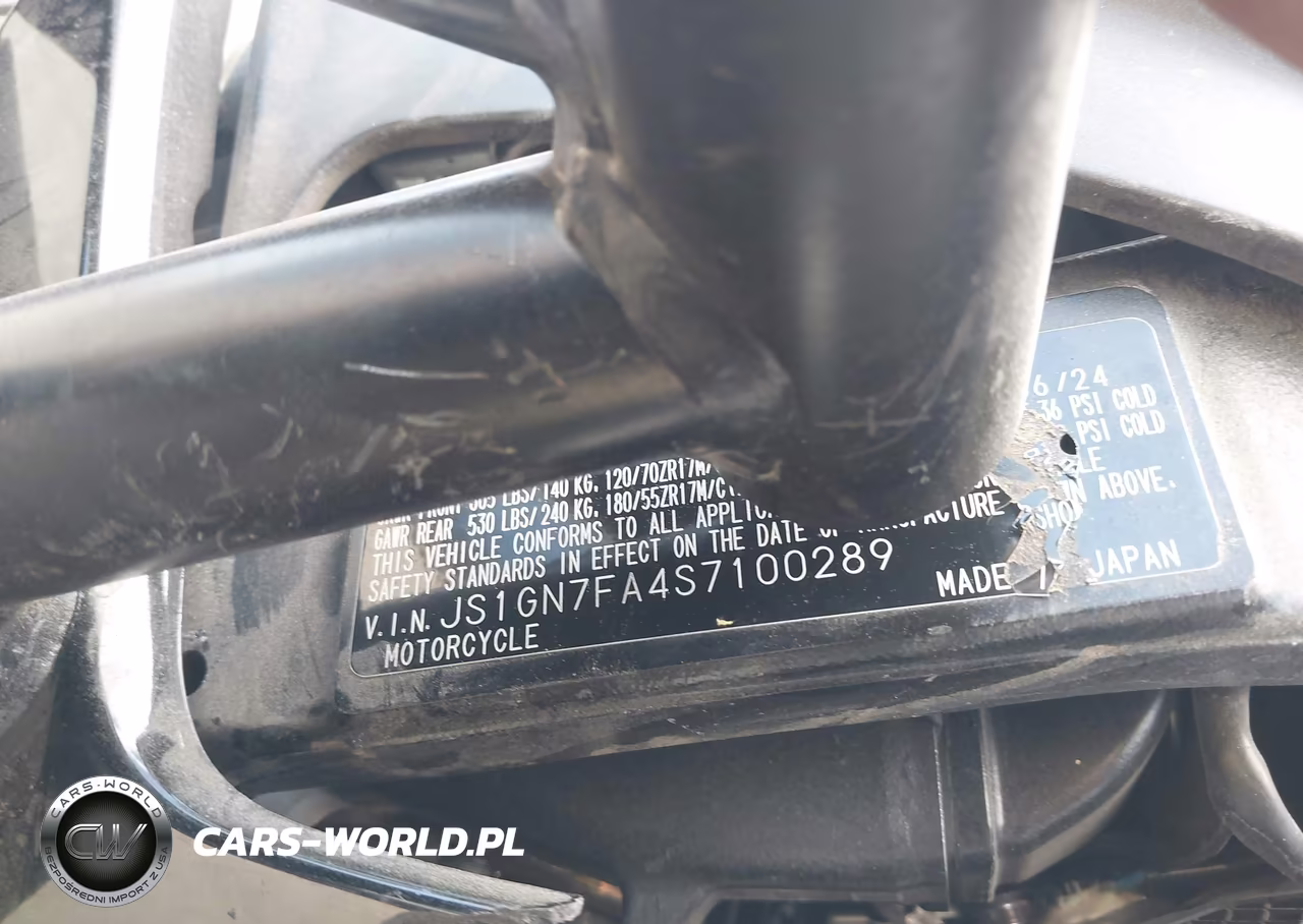 2025 Suzuki Gsx-R600 VIN:JS1GN7FA4S7100289 - 10