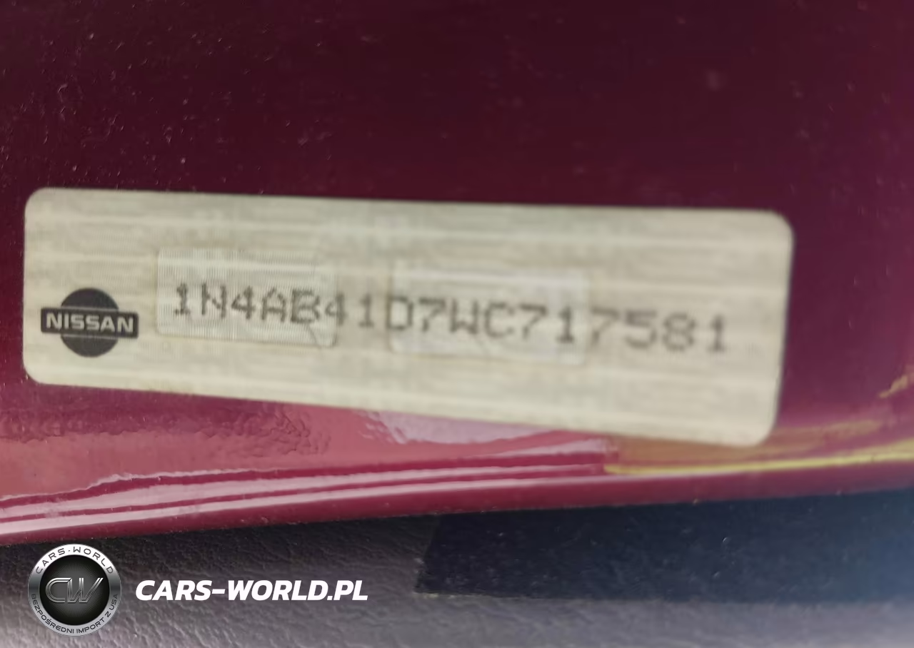 1998 Nissan Sentra Gle-Gxe-Xe VIN:1N4AB41D7WC717581 - 9