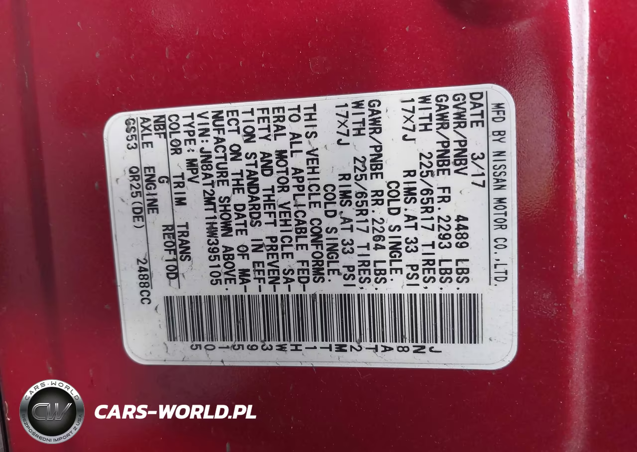 2017 Nissan Rogue S VIN:JN8AT2MT1HW395105 - 9