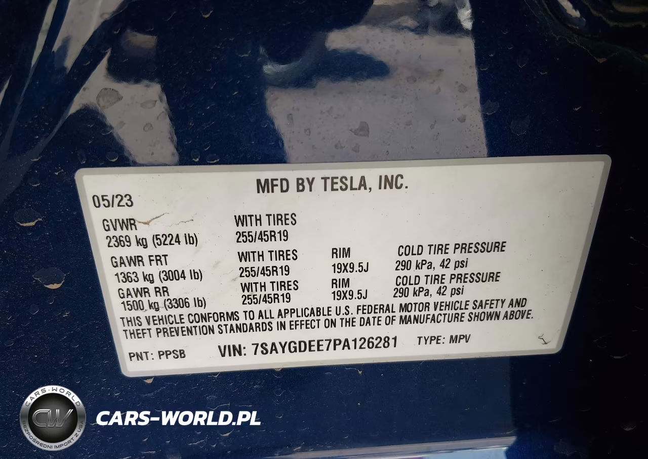 2023 Tesla Model Y VIN:7SAYGDEE7PA126281 - 9